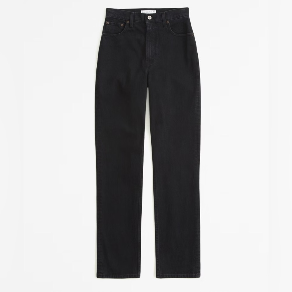 A&F 90s straight ultra high rise jeans